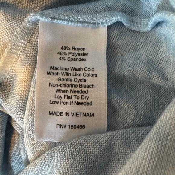 Market & Spruce Tie Dye T-Shirt Blue NWOT Size XS Short Sleeve Crewneck - Picture 8 of 8